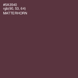 #5A3540 - Matterhorn Color Image