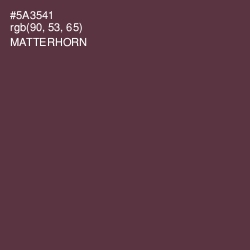 #5A3541 - Matterhorn Color Image