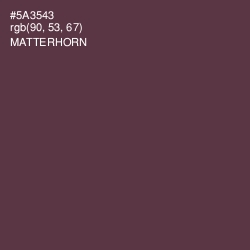 #5A3543 - Matterhorn Color Image