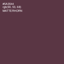 #5A3544 - Matterhorn Color Image