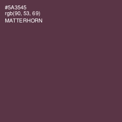 #5A3545 - Matterhorn Color Image