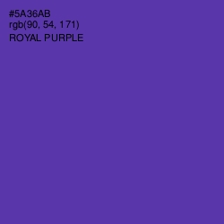 #5A36AB - Royal Purple Color Image