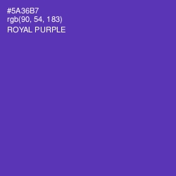 #5A36B7 - Royal Purple Color Image