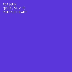 #5A36DB - Purple Heart Color Image