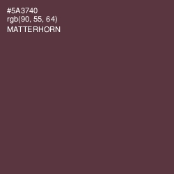 #5A3740 - Matterhorn Color Image