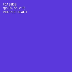 #5A38DB - Purple Heart Color Image