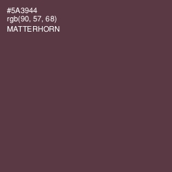 #5A3944 - Matterhorn Color Image