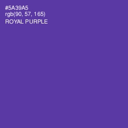 #5A39A5 - Royal Purple Color Image