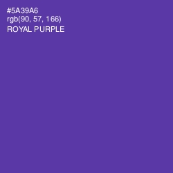 #5A39A6 - Royal Purple Color Image