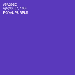 #5A39BC - Royal Purple Color Image