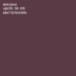 #5A3A44 - Matterhorn Color Image
