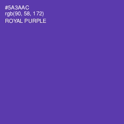 #5A3AAC - Royal Purple Color Image