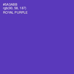 #5A3ABB - Royal Purple Color Image