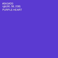 #5A3AD0 - Purple Heart Color Image