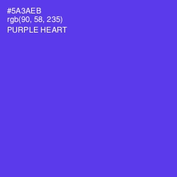 #5A3AEB - Purple Heart Color Image