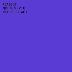 #5A3BD3 - Purple Heart Color Image