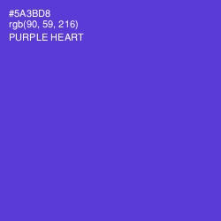 #5A3BD8 - Purple Heart Color Image