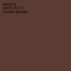 #5A3C33 - Congo Brown Color Image