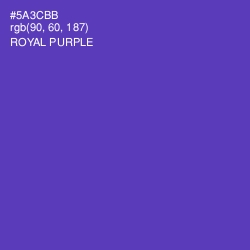 #5A3CBB - Royal Purple Color Image