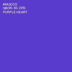 #5A3CCD - Purple Heart Color Image