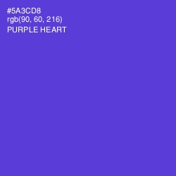 #5A3CD8 - Purple Heart Color Image