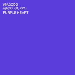 #5A3CDD - Purple Heart Color Image