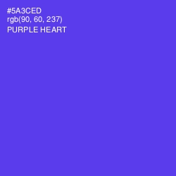 #5A3CED - Purple Heart Color Image