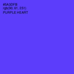 #5A3DFB - Purple Heart Color Image