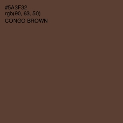 #5A3F32 - Congo Brown Color Image