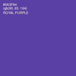 #5A3FA4 - Royal Purple Color Image