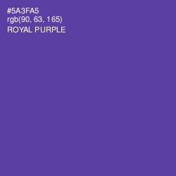 #5A3FA5 - Royal Purple Color Image