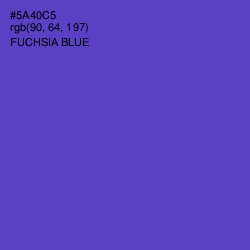 #5A40C5 - Fuchsia Blue Color Image