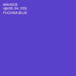 #5A40CB - Fuchsia Blue Color Image