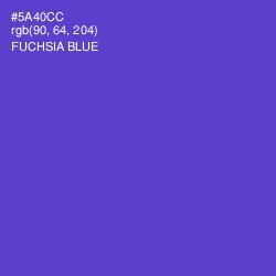 #5A40CC - Fuchsia Blue Color Image