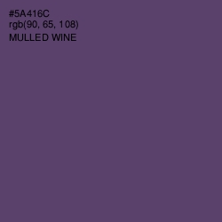 #5A416C - Mulled Wine Color Image