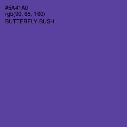 #5A41A0 - Butterfly Bush Color Image