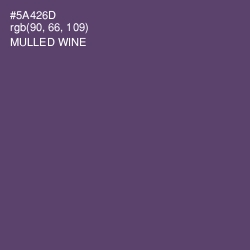 #5A426D - Mulled Wine Color Image