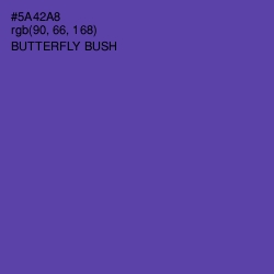 #5A42A8 - Butterfly Bush Color Image