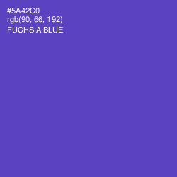 #5A42C0 - Fuchsia Blue Color Image