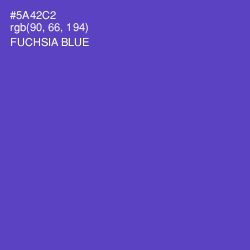 #5A42C2 - Fuchsia Blue Color Image