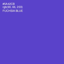 #5A42CB - Fuchsia Blue Color Image