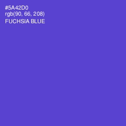 #5A42D0 - Fuchsia Blue Color Image