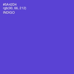 #5A42D4 - Indigo Color Image