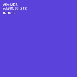 #5A42DB - Indigo Color Image