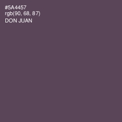 #5A4457 - Don Juan Color Image