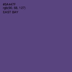 #5A447F - East Bay Color Image