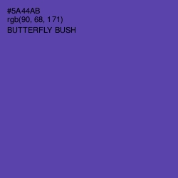 #5A44AB - Butterfly Bush Color Image