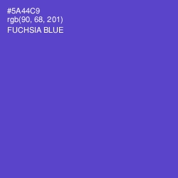 #5A44C9 - Fuchsia Blue Color Image