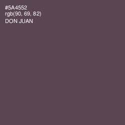 #5A4552 - Don Juan Color Image