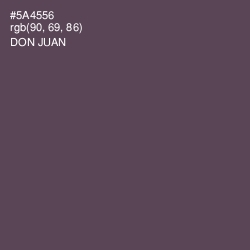 #5A4556 - Don Juan Color Image
